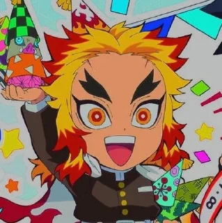 ❤️‍🔥 emoji (🔥) Rengoku ❤️‍🔥 Kyojuro!! Telegram sticker 13 of 33