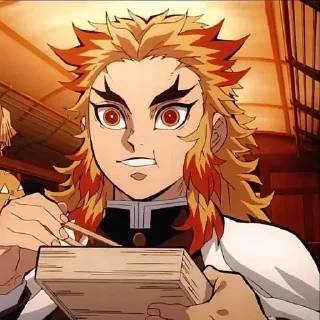 ❤️‍🔥 emoji (🔥) Rengoku ❤️‍🔥 Kyojuro!! Telegram sticker 3 of 33