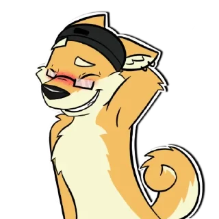 🎀 emoji Yellow doggos Telegram sticker 21 of 69