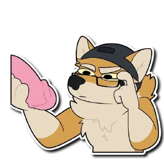 🍌 emoji Yellow doggos Telegram sticker 24 of 69