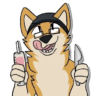 🪡 emoji Yellow doggos Telegram sticker 13 of 69