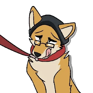 🎗 emoji Yellow doggos Telegram sticker 8 of 69