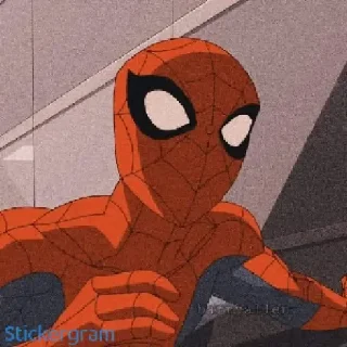😦 emoji Spider-Man Telegram sticker 8 of 120