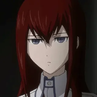 😒 emoji Kurisu, Asami, science & more Telegram sticker 12 of 120