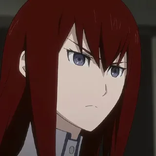 😒 emoji Kurisu, Asami, science & more Telegram sticker 14 of 120