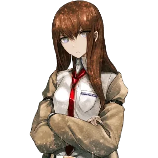 😠 emoji Kurisu, Asami, science & more Telegram sticker 6 of 120