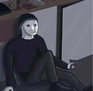 😐 emoji Wojak | @CentralStickers Telegram sticker 9 of 50