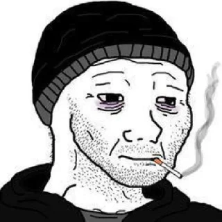 🙁 emoji Wojak | @CentralStickers Telegram sticker 12 of 50