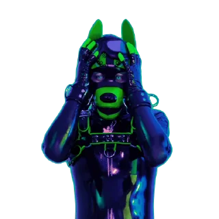 😱 emoji Pup Junkers Telegram sticker 21 of 50