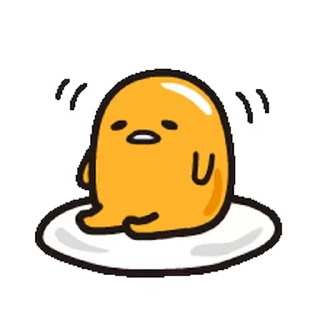 😁 emoji Gudetama Animated Emoji @RekcitsEnilbot Telegram sticker 18 of 40