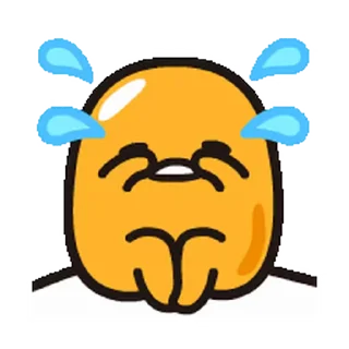 😍 emoji Gudetama Animated Emoji @RekcitsEnilbot Telegram sticker 24 of 40