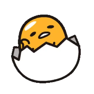 😆 emoji Gudetama Animated Emoji @RekcitsEnilbot Telegram sticker 14 of 40