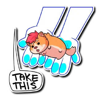 🫴 emoji Fink Pup Telegram sticker 5 of 100
