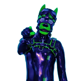 👇 emoji Pup Junkers Telegram sticker 17 of 50