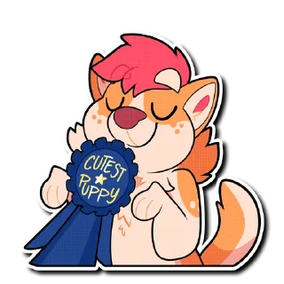 🏅 emoji Fink Pup Telegram sticker 15 of 100