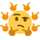 🤔 emoji Really makes you think Telegram sticker 19 of 63