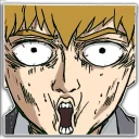 😮 emoji Mob Psycho 100 Telegram sticker 17 of 70