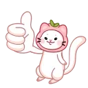 👍 emoji @stickerpacksop - cute cat 🐱💕 Telegram sticker 19 of 46