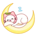 😴 emoji @stickerpacksop - cute cat 🐱💕 Telegram sticker 16 of 46