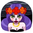 😠 emoji Vera Calavera Telegram sticker 7 of 20