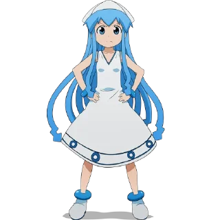 😕 emoji Shinryaku! Ika Musume イカ娘 Telegram sticker 17 of 120