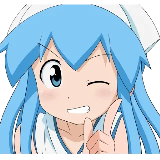 😉 emoji Shinryaku! Ika Musume イカ娘 Telegram sticker 8 of 120