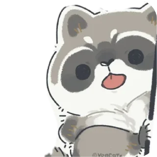 😝 emoji Mapache 🦝❤️ Nael Telegram sticker 8 of 49