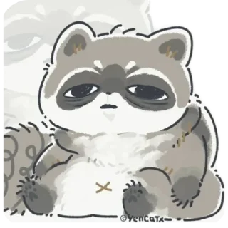 😪 emoji Mapache 🦝❤️ Nael Telegram sticker 7 of 49
