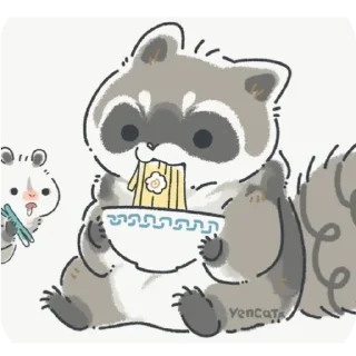 😁 emoji Mapache 🦝❤️ Nael Telegram sticker 12 of 49
