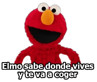 😠 emoji ELMO - [Instagram: @WiStickers] Telegram sticker 15 of 25