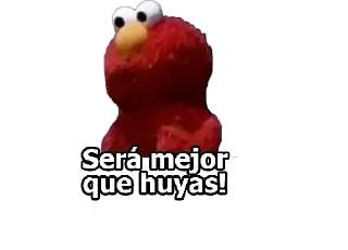 😤 emoji ELMO - [Instagram: @WiStickers] Telegram sticker 6 of 25
