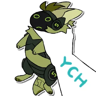 ✊ emoji Viridian Protogen Telegram sticker 13 of 27
