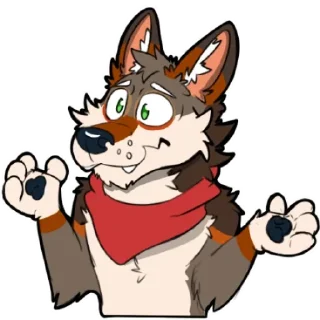 👍 emoji Frank Coyote Telegram sticker 22 of 68