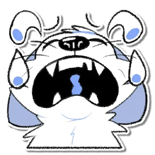 😭 emoji Toon Fenns! Telegram sticker 24 of 53