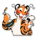 🍻 emoji Tiger Telegram sticker 12 of 120