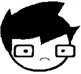 ☹️ emoji homestuck Telegram sticker 7 of 65