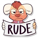 👎 emoji Cinnamon Wild Dog Telegram sticker 19 of 36