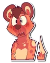 😳 emoji Cinnamon Wild Dog Telegram sticker 22 of 101