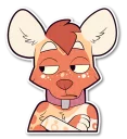 😞 emoji Cinnamon Wild Dog Telegram sticker 22 of 36
