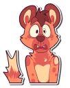 😱 emoji Cinnamon Wild Dog Telegram sticker 8 of 101
