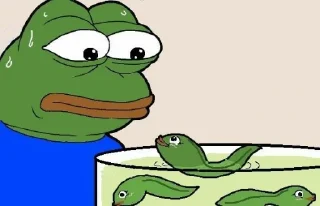 😳 emoji Sapo pepe Telegram sticker 19 of 50