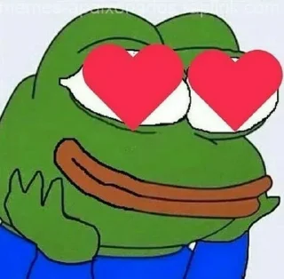 😍 emoji Sapo pepe Telegram sticker 11 of 50