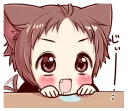 Sticker from Naughty cat ear boy