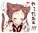 😲 emoji Naughty cat ear boy Telegram sticker 23 of 40