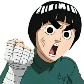 🤩 emoji Rock lee Telegram sticker 22 of 24
