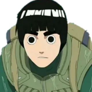 👀 emoji Rock lee Telegram sticker 15 of 24