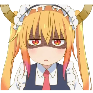 🙁 emoji Kobayashi by @raivozo Telegram sticker 18 of 118