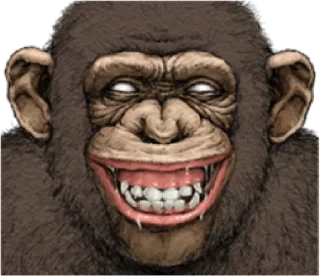 🐵 emoji chimp        by @raivozo Telegram sticker 9 of 87