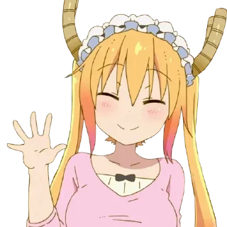 👋 emoji Kobayashi by @raivozo Telegram sticker 20 of 118