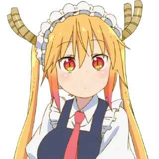 😳 emoji Kobayashi by @raivozo Telegram sticker 10 of 118